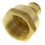 1/2" Expansion PEX x 3/4" NPT Female Adapter (Lead Free Brass)