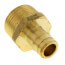 1/2" Expansion PEX x 3/4" NPT Male Adapter (Lead Free Brass)