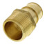 1" Expansion PEX x 1" NPT Male Adapter (Lead Free Brass)