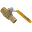 1" Expansion PEX x 1" Male NPT Brass Ball Valve (Lead Free)