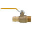 1" Expansion PEX x 1" Male NPT Brass Ball Valve (Lead Free)
