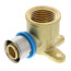 1/2" PEX Press x 1/2" Female Drop Ear Elbow w/ Attached Sleeve (Lead Free)