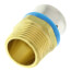 3/4" PEX Press x 3/4" Male Adapter w/ Attached Sleeve (Lead Free)