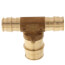 1/2" x 1/2" x 3/4" Expansion PEX Reducing Tee (Lead Free Brass)