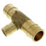 1-1/2" x 1-1/2" x 1" Expansion PEX Reducing Tee (Lead Free Brass)