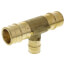 1-1/2" x 1-1/2" x 1" Expansion PEX Reducing Tee (Lead Free Brass)