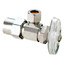 1/2" Nominal CPVC x 1/4" OD Compression Multi-Turn Angle Stop Valve (Rough Brass)