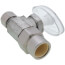 1/2" Nominal CPVC x 3/8" OD Compression Multi-Turn Straight Stop Valve (Chrome Plated)