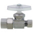 1/2" Nominal CPVC x 3/8" OD Compression Multi-Turn Straight Stop Valve (Chrome Plated)