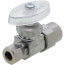 1/2" Nominal CPVC x 3/8" OD Compression Multi-Turn Straight Stop Valve (Chrome Plated)