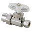 1/2" Nominal CPVC x 3/8" OD Compression Multi-Turn Straight Stop Valve (Rough Brass)