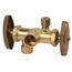 1/2" Nominal CPVC x 3/8" OD Compression x 3/8" OD Compression Dual Angle Supply Stop, Lead Free (Rough Brass)