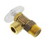 1/2" Nominal CPVC x 1/2" OD Compression Multi-Turn Angle Stop Valve (Rough Brass)