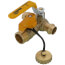 1/2" Press Ball Valve w/ Hose Drain (Lead Free)