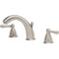 Satin Nickel  8-15" Widespread Lavatory Faucet Body, less Hubs & Handles, with Metal Pop-Up, Quick Connect Hose Assembly