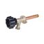 378D 6" Wall Hydrant, 1/2" MPT x 1/2" Sweat, Gray Handle - Diamond