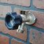 490X 8" Anti-Siphon Wall Hydrant, 1/2" PEX Crimp, Gray Handle, Diamond