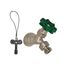 C-355 Angle Sill Faucet, 3/4" Loose Key, Anti-Siphon, Nickel Plated
