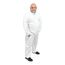 ProShield 50 NB120S Coverall w/ Collar, Open Wrists and Ankles, White, Medium (Pack of 25)