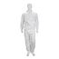 ProShield 50 NB125S Coverall w/ Collar, Elastic Wrists and Ankles, White, Small (Pack of 25)