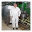 ProShield 50 NB127S Coverall w/ Respirator Fit Hood, Elastic Wrists and Ankles, Storm Flap, White, Medium (Pack of 25)