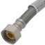 PRO1F16 16" Braided Stainless Steel Hose Faucet Connector (3/8" Compression x 1/2" FIP)