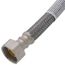 PRO1F20 20" Braided Stainless Steel Hose Faucet Connector (3/8" Compression x 1/2" FIP)