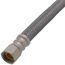 PRO1F20 20" Braided Stainless Steel Hose Faucet Connector (3/8" Compression x 1/2" FIP)