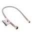 PRO1F30 30" Braided Stainless Steel Hose Faucet Connector (3/8" Compression x 1/2" FIP)