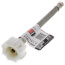 9" Pro-Series Click Seal Braided Stainless Steel Hose Toilet Connector (3/8" Compression x 7/8" Ballcock)