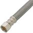 12" Pro-Series Braided Stainless Steel Hose Toilet Connector w/ Metal Nut (3/8" Compression x 7/8" Ballcock)