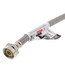 20" Pro-Series Braided Stainless Steel Hose Toilet Connector w/ Metal Nut (3/8" Compression x 7/8" Ballcock)