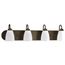 Gather 4 Light Etched Glass Bath Vanity Light (Antique Bronze), P2709-20