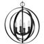 Equinox 4 Light Foyer Chandelier (Antique Bronze), P3827-20