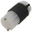 Extra-Hard Use Spec-Grade Connector, 2P, 3-Wire, 15A, NEMA 5-15R - Black/White (125V)