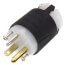 Extra-Hard Use Spec-Grade Plug, 2P, 3-Wire, 20A, NEMA 5-20P - Black/White (125V)