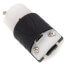 Extra-Hard Use Spec-Grade Connector, 2P, 3-Wire, 20A, NEMA 5-20R - Black/White (125V)