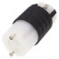 Extra-Hard Use Spec-Grade Connector, 2P, 3-Wire, 20A, NEMA 5-20R - Black/White (125V)