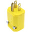 MaxGrip M3 Plug, 2P, 3-Wire, 15A, NEMA 5-15P - Yellow (125V)