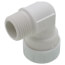 1/2" CTS ID x 1/2" NPT JG Twist & Lock Speedfit Male Fixed 90-Degree Elbow