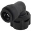 PSEI632838E Female Elbow Connector, 3/4" CTS x 1" NPS, Black
