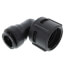 PSEI63283AE Female Elbow Connector, 3/4" CTS x 1-1/4" NPS, Black