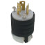 Turnlok Extra-Hard Use Industrial Grade Plug, 15A, NEMA L6-15P - Black/White (250V)