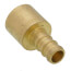 3/8" PEX x 1/2" Copper Fitting Brass Adapter (Lead Free)