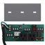 UPS Power Control Center, 10A Switch / Circuit Breaker, 120 Vac, 2 Outlets, Terminals, Status Contacts, 2-3/4" Track Mount