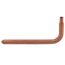1/2" PEX Crimp Copper Stub Out Elbow (3-1/2" x 8")