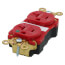PlugTail Extra Heavy-Duty Hospital Grade Duplex Receptacle, 2P, NEMA 5-20R - Red (125V)