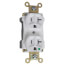 PlugTail Extra Heavy-Duty Hospital Grade Duplex Receptacle, 2P, 20A, NEMA 5-20R - White (125V)