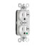 PlugTail Tamper-Resist Hospital Grade Duplex Receptacle w/ Back/Side Wire, 2P, 20A, NEMA 5-20R - White (125V)