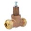 1/2" EB45 Double Union Sweat Pressure Regulating Valve, Metal Top (Lead Free)